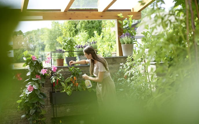 Genießen Sie Ihren Balkon oder Ihre Terrasse in vollen Zügen - am besten mit bunten Zierpflanzen und frischem Gemüse.