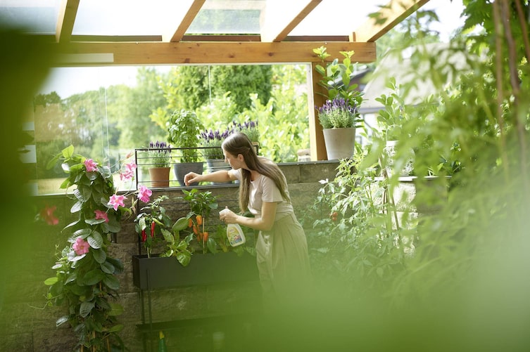 Genießen Sie Ihren Balkon oder Ihre Terrasse in vollen Zügen - am besten mit bunten Zierpflanzen und frischem Gemüse.