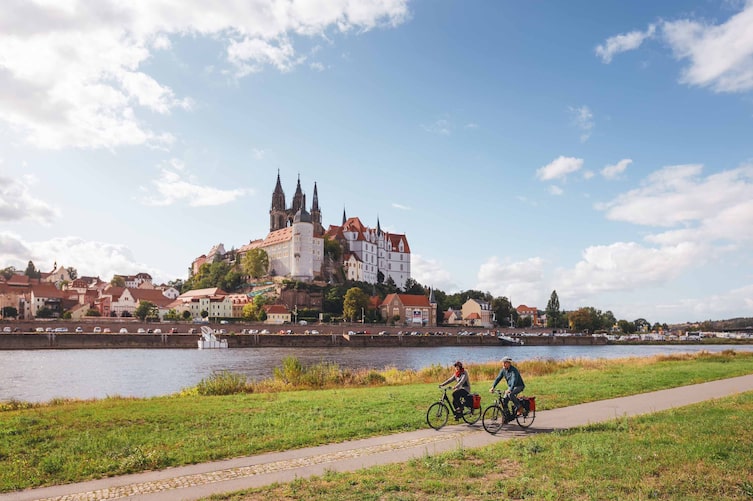 2 Radfahrer in Sachsen