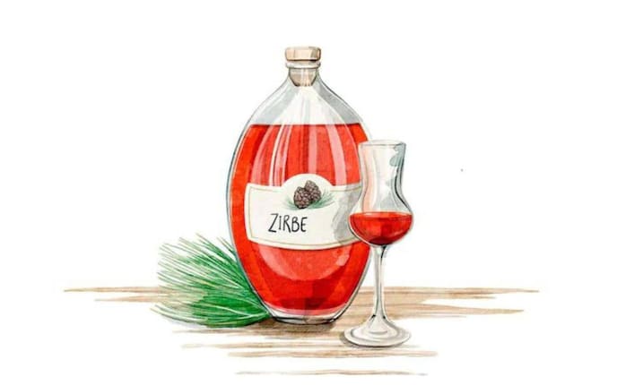 Zirbenschnaps, Zirbe, Schnaps ansetzen, Rezept, Illustration