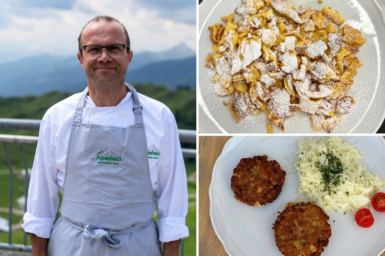 Franz Reisch, Alpenhaus, Kaiserschmarren, Kaspressknödel