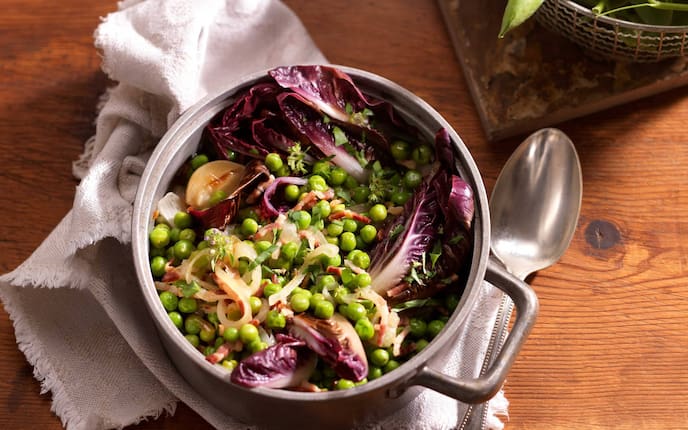 Geschmorter Radicchio mit Bohnenpüree - 0:20 h - Rezept - Servus