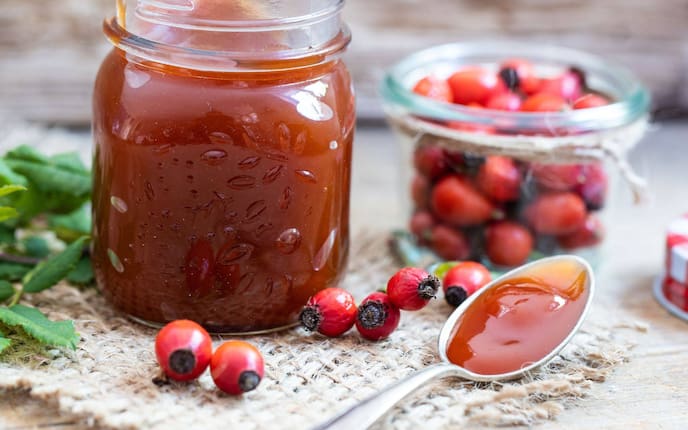 Hagebuttenmarmelde, Rezept