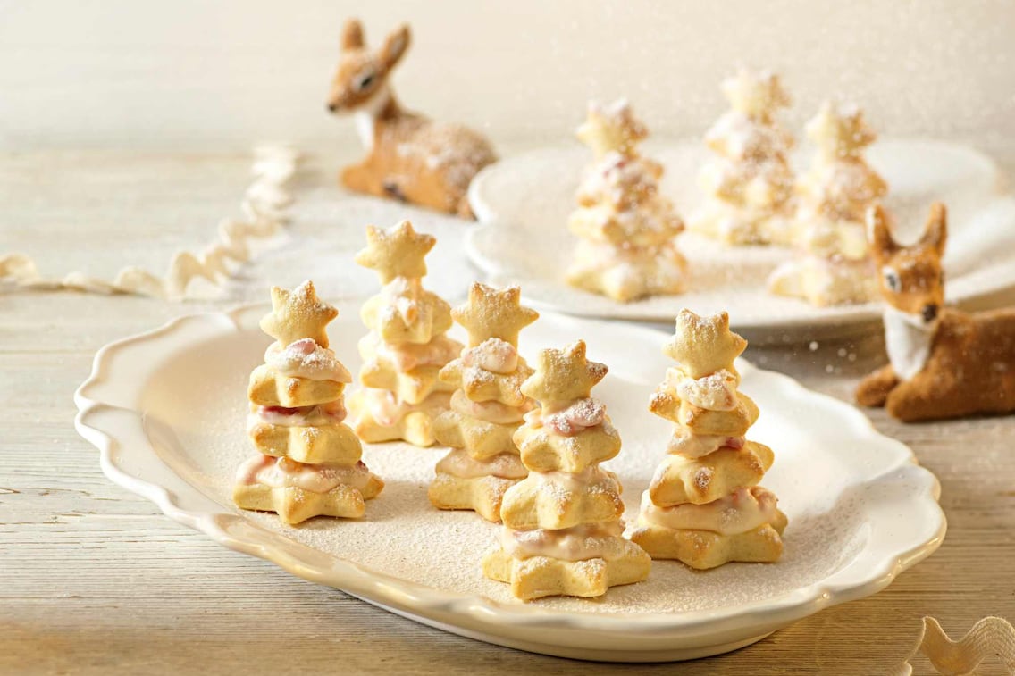 Christbaum-Kekse, Weihnachtskekse, Kekse, Plätzchen, Weihnachtsplätzchen, Rezept, Servus Rezept