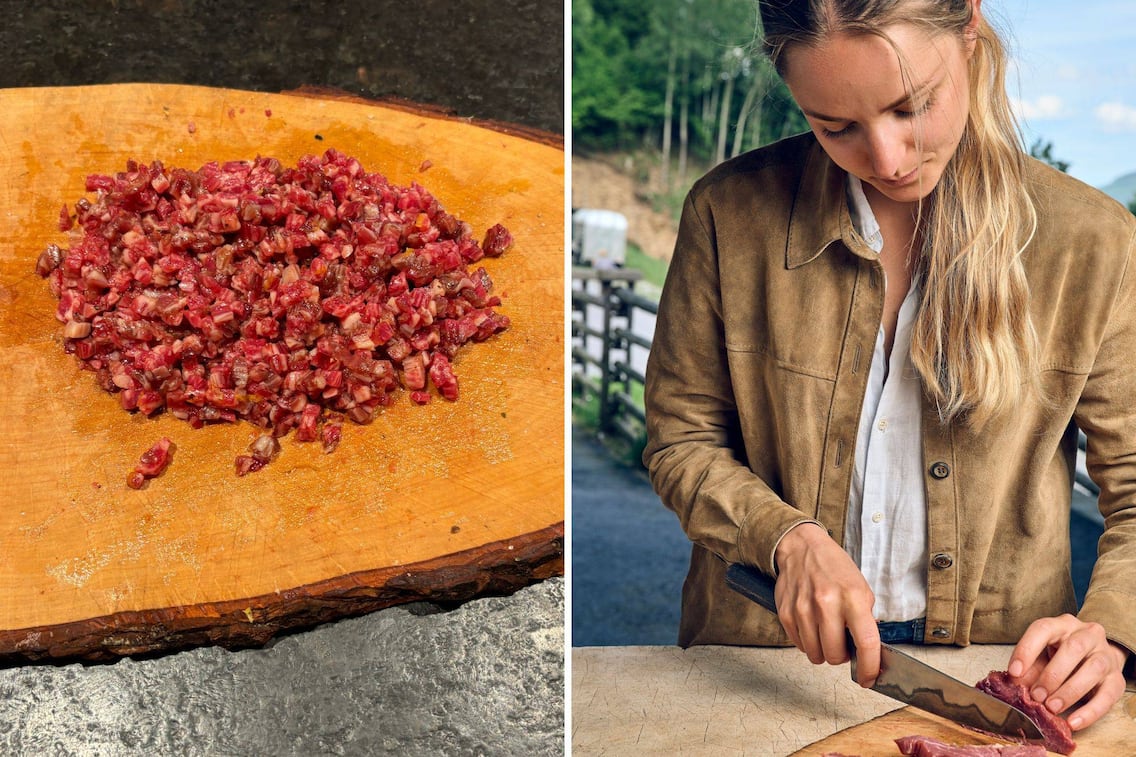 Paula Bründl, Rindertatar, Rezept