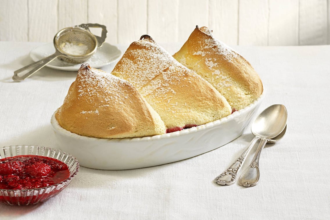 Salzburger Nockerl, Himbeerröster, Nachspeise, Festtagsessen